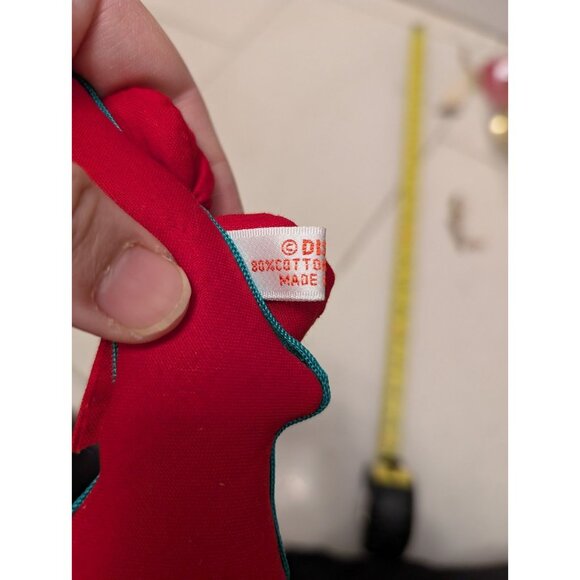 Vintage Disney Mickey Mouse Fabric Christmas Wreath Ornament – - Picture 3 of 4